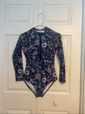 Floral one piece swimsuit